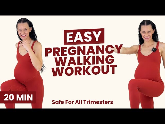 20-Min Pregnancy Cardio Workout (Easy Indoor Walking Workout!)