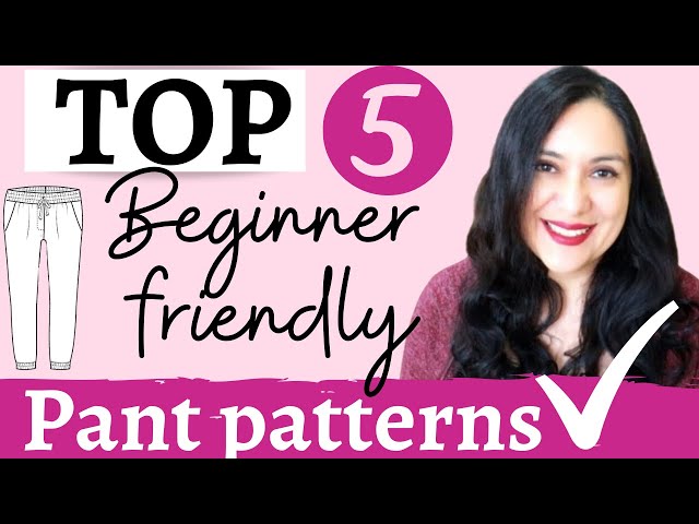 TOP 5  beginner friendly, EASY to sew pants patterns. Let's sew easy pants! Mini Series. Ep 1