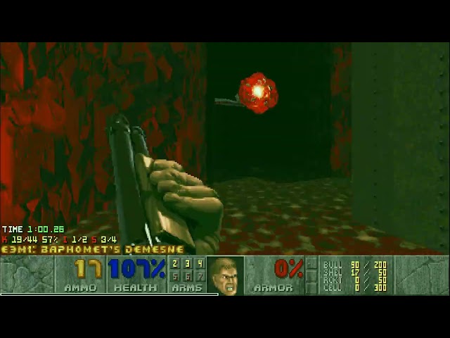 Doom: Si6il Map01 NM 100s in 1:56.97 min