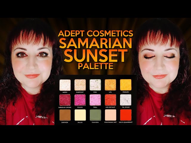 NEW!!! Adept Cosmetics Samarian Sunset Palette Review and Tutorial