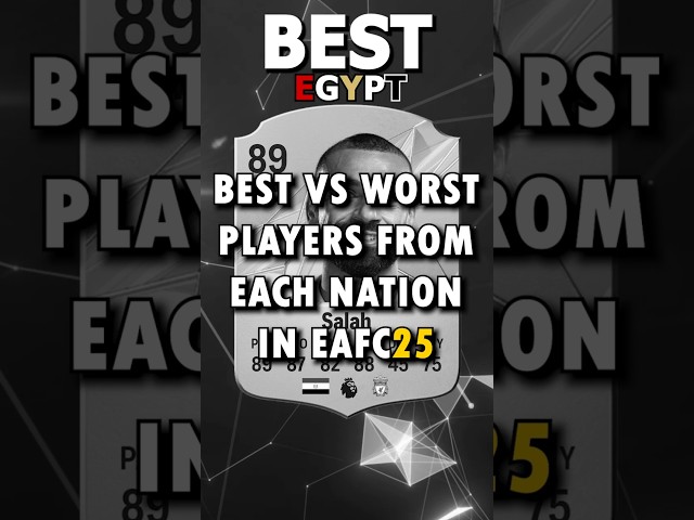 BEST VS WORST CARDS FROM EACH NATION IN EAFC25 pt14 #fc25 #fifa #egypt #philippines #faroeislands