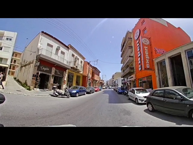 360° Video, Hania / Chania, Central Market  to  Perivolia, "To Antikrysto"