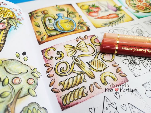 Coloring: Meine Reise durch Europa by Rita berman | Pasta with Polychromos