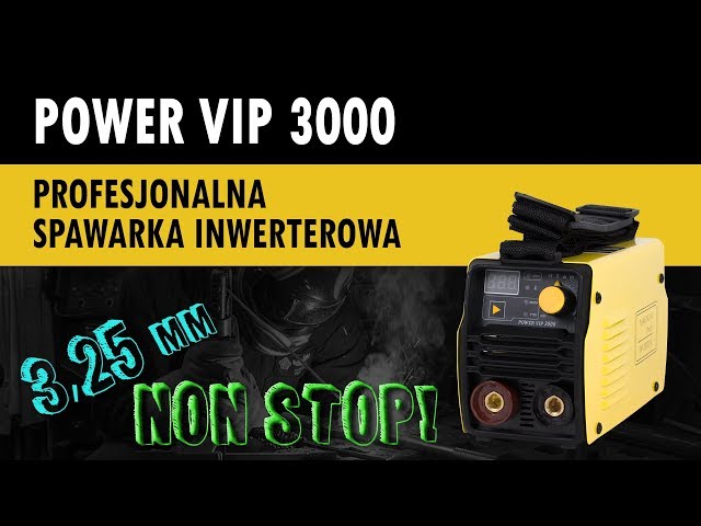 Welding without interruption with a 3.25 electrode! POWER VIP 3000 - shapely MMA welder