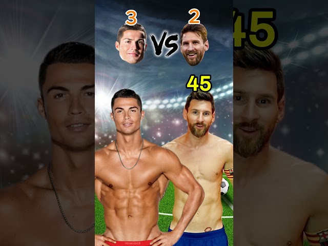 Guess The Shirt Number or Lose! 😱 Ronaldo vs Messi 🥶 #georgina #football #soccer #ronaldo