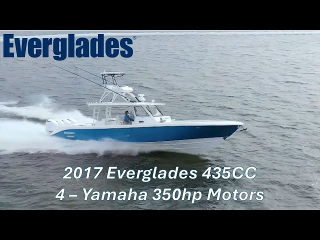 2017 Everglades 435CC - 4 Yamaha 350hp Engines FOR SALE