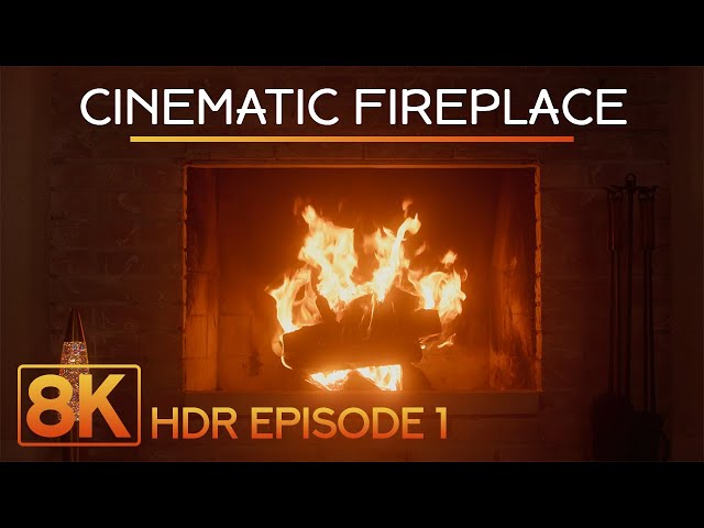 Cinematic Fireplace + Lava Lamp Screensaver | 8K HDR NO LOOP - Cozy Flames & Crackling Sounds - #1