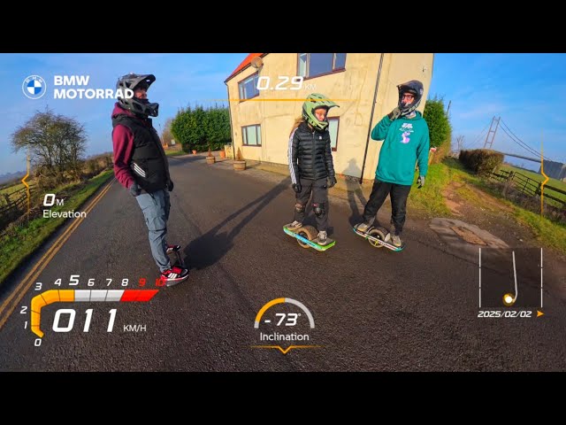 Onewheel pint S | XR | GT group ride across Humber bridge and Country park