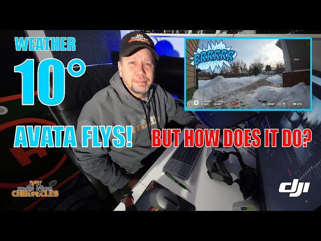 DJI Avata 10 Degrees In The Snow