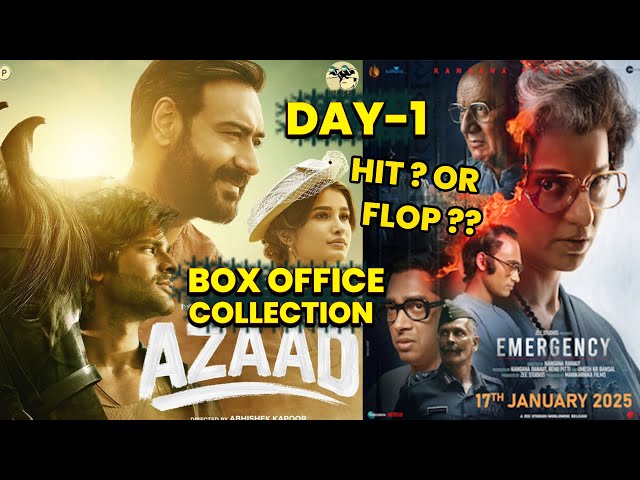 EMERGENCY Day 1 And AZAAD Day 1 Box Office Collection | #Day2 ? #hit Or #flop ?