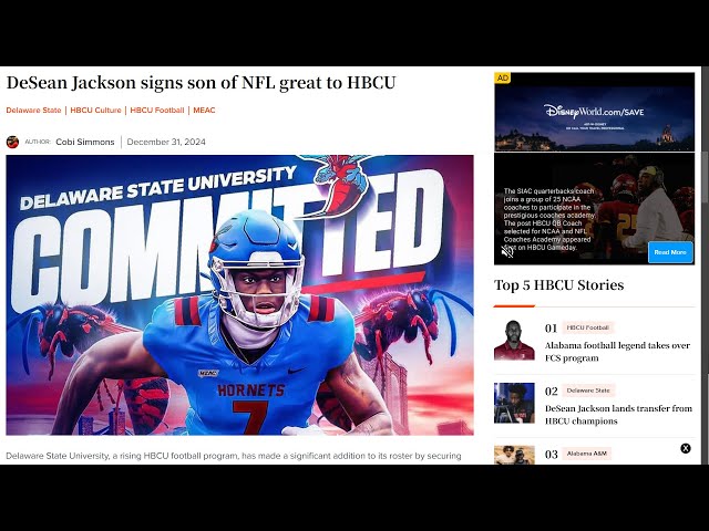 DeSean Jackson and his impact on the MEAC  | HBCUGameDay.com