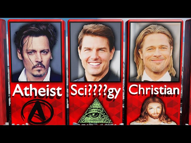 👨‍💼 Religion Of Famous Hollywood Actors 2024 | Data Comparison