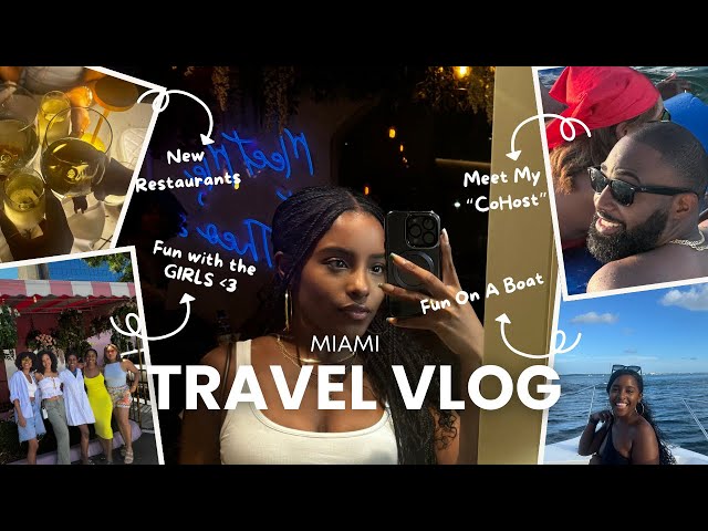 COME WITH ME TO MIAMI | Vlog , restaurants and fun on a boat