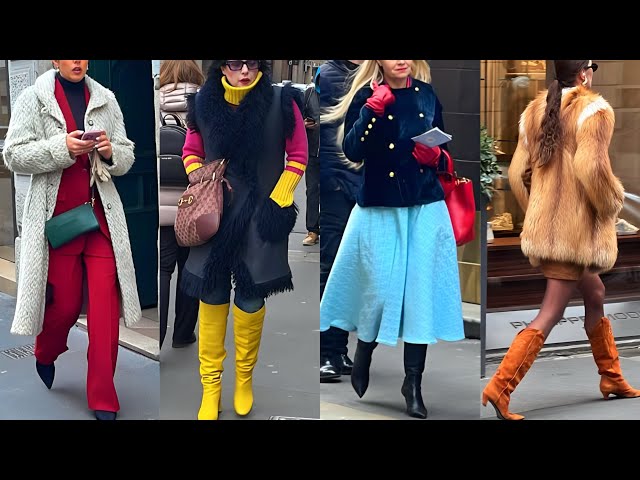 THE STUNNING MILAN STREET STYLE | ITALIAN FEBRUARY 2025 OUTERWEAR FASHION; ELEGANT WINTER LOOK ITALY