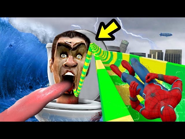 SKIBIDI TOILET TSUNAMI vs SPIDERMAN (GTA 5)