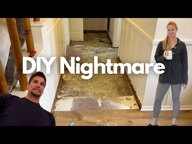 DIY Fixer Upper NIGHTMARE!  // DIY Home Renovation On A Budget // Wood Floor Installation