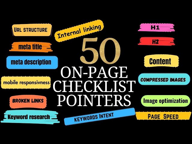 50 On-Page SEO Checklist Pointers 2025 in Hindi | On Page SEO Checklist | On-Page SEO for Beginners