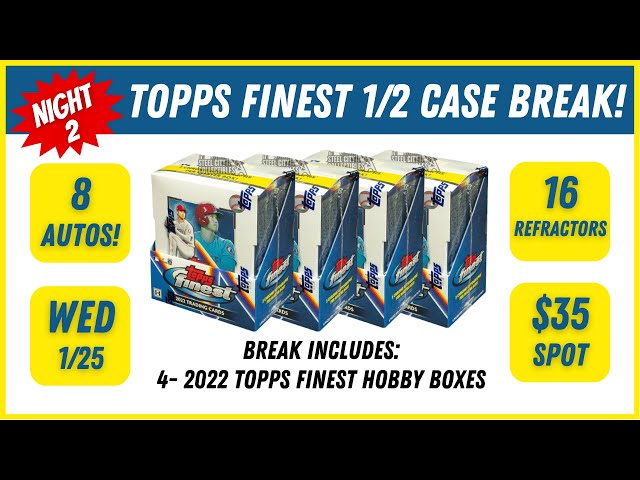 🐟🎣Topps Finest 1/2 Case Break - Mike Trout Auto Pull!!!🎣🐟