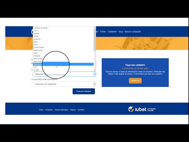 Portal de compras iubet inserindo edital e seus anexos