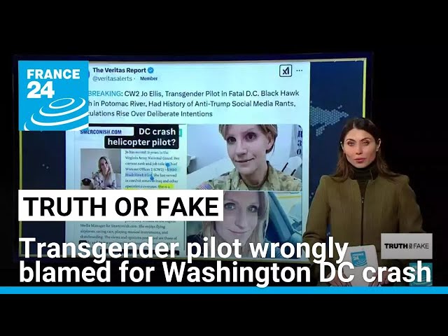 Transgender pilot wrongly accused of causing Washington DC fatal air collision • FRANCE 24 English