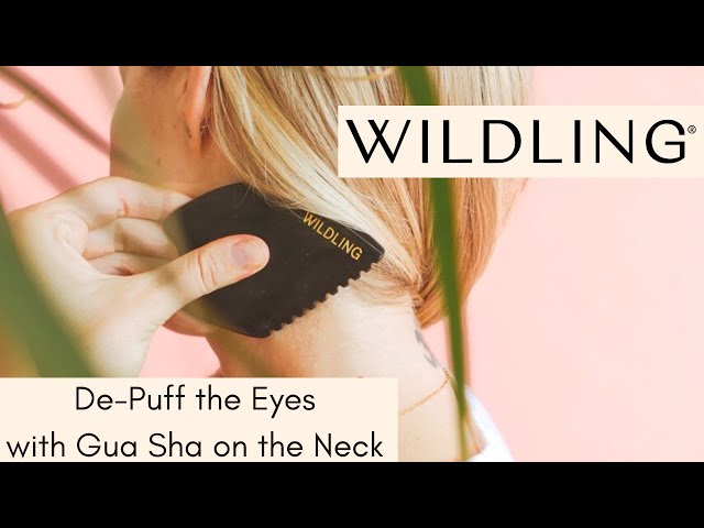 DE - PUFF THE EYE AREA BY USING GUA SHA ON THE NECK