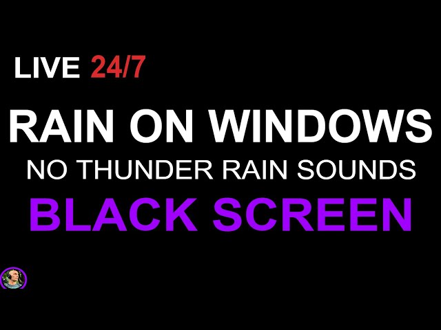 🔴Relaxing Rain On Window Glass, Heavy Rain Sounds For Sleeping, Rain On Windows, Sleep Aid Rain