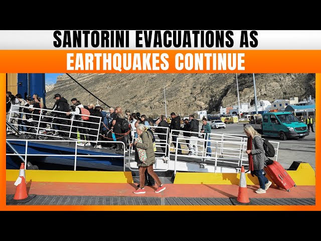 LIVE: Residents Evacuate Santorini as Seismic Activity Intensifies | Santorini Earthquake | News9