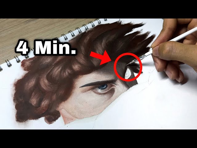 4 Minutes Painting "The FALLEN ANGEL" | This is EPIC | Time Lapse