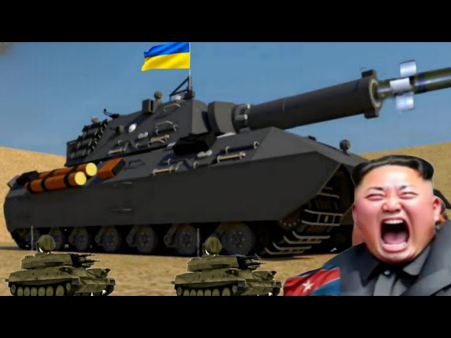 1 minute ago! Ukraine's turbo-powered giant tank destroys North Korean military base