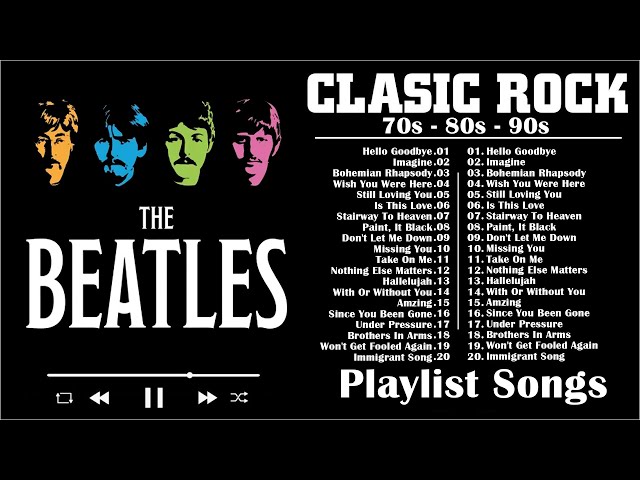 70s 80s 90s Classic Rock Playlist - Top 20 Classic Rock Songs Mix