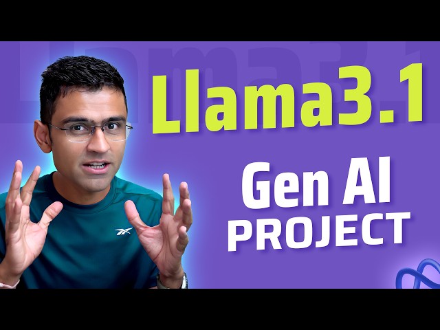 Gen AI Project Using Llama3.1 | End to End Gen AI Project