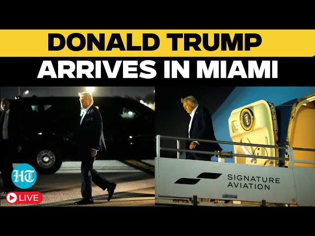 Trump Arrives in Miami LIVE: US President Trump Makes First Florida Visit Since Second Inauguration