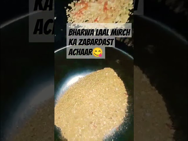 Bharwa laal mirch recipe 😋@kashishfoodindianvlogger#ytshorts#viralrecipe#achaar#trending#food#