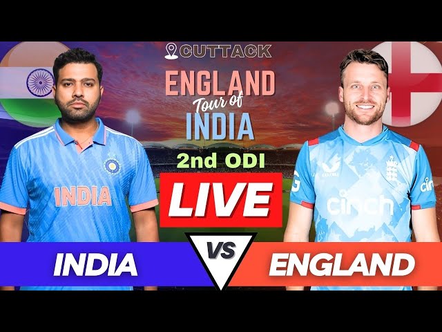 IND vs ENG 2nd ODI | Live Cricket Match Today | India vs England Live Score | IND vs ENG Live