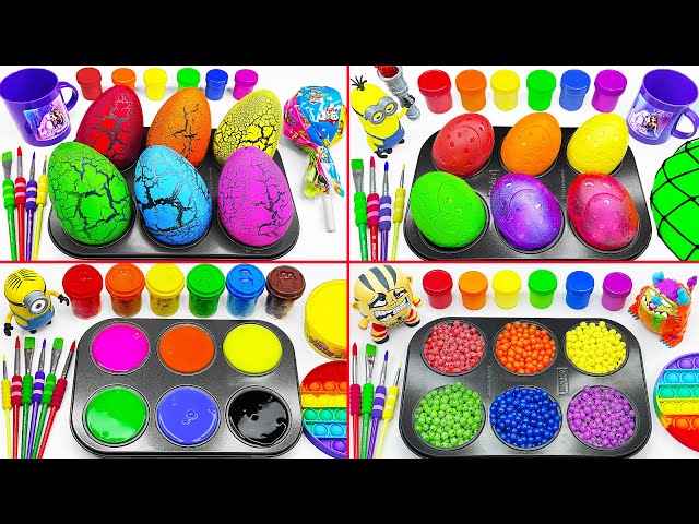 Satisfying Video l How to Make Rainbow Lollipop Slime with Stress Balls Cutting ASMR #17