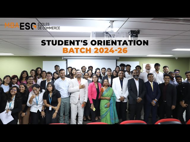 🎉 MBA ESG India Student's Orientation 2024 | Batch of 2024-26