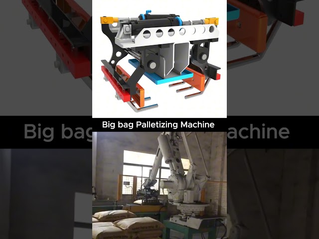 Big Bag Palletizing Machine  #mechanism #mechanic #gear #automation #engineering #3dcad