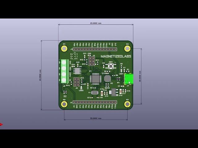 Design of STM32 Development Board with CAN, GPIOs and USB Type-C Interface | Magnetized Labs 02