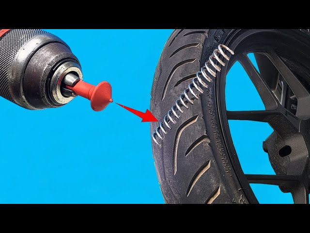 Neither NASA nor CHINESES have thought of this before! How to Fix a Flat Tire in 2 Minutes