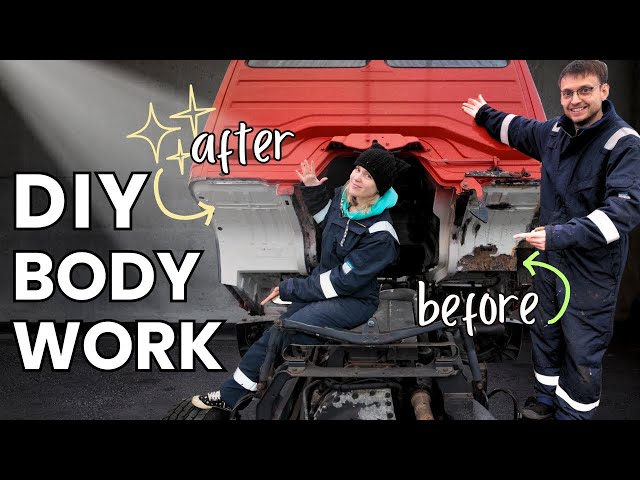 Welding Our RUSTY Chassis Cab | DIY Truck Camper Repairs