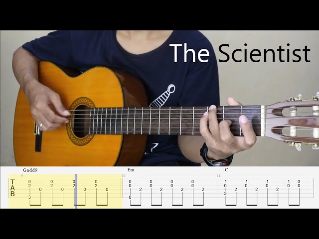 THE SCIENTIST - COLDPLAY - (Easy) Fingerstyle Guitar Tutorial TAB.