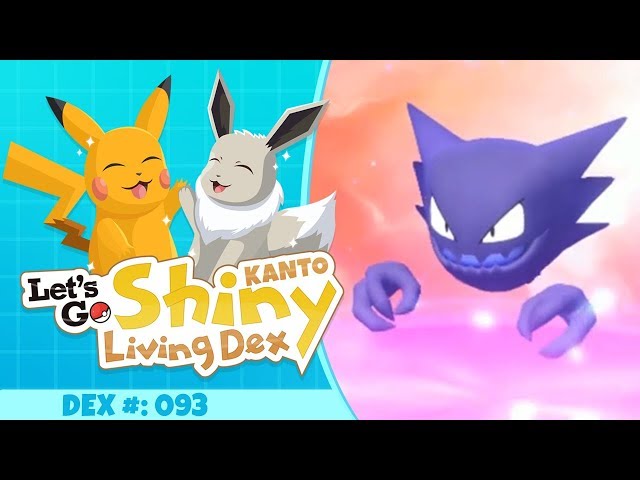 SCARY SHINY HAUNTER! | Pokemon Let's GO Pikachu and Eevee! (Kanto Shiny Living Dex #93)