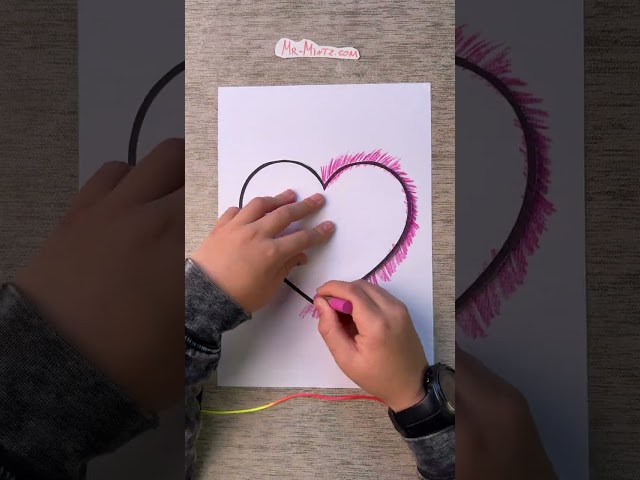 Create a Stunning Heart Art Project with Your Kids – A Simple and Adorable Valentine’s Idea! ❤️✨