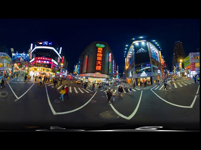 【4K360°】QooCam8k Photo in Taipei's Ximending 台北西門町