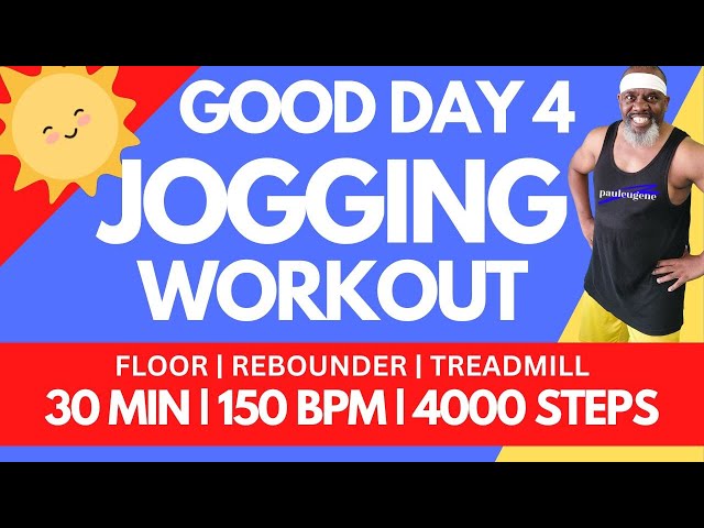 30-Min Jogging Power Walk Workout: Fast Paced 150 BPM | Do it on the Floor, Rebounder or Treadmill.