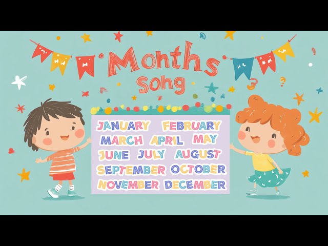 12 Months of the Year Song for Kids | Fun & Easy Learning