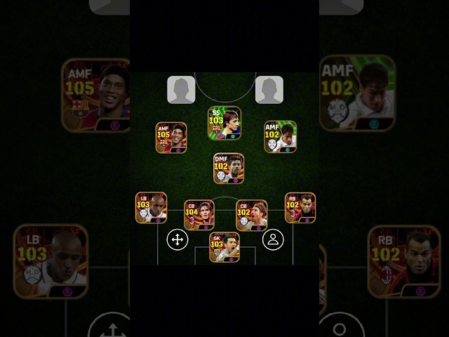 Efootball best legend squad Efootball Concept + Real Squad #efootball