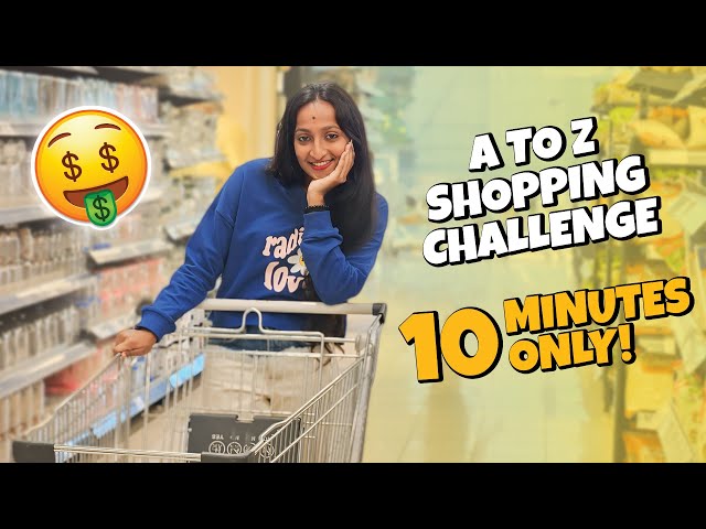 A to Z Shopping Challenge: 10-Minute Race to Find Every Item!