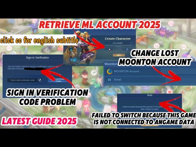 Latest Guide 2025‼️ Retrieve Ml Account & Change Lost Moonton Account & Bypass Sign in Verification