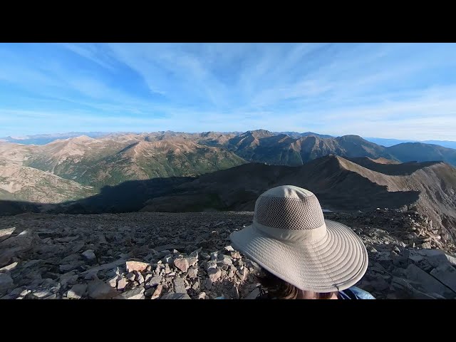 Huron Peak, run from summit to trailhead - RAW 360-DEGREE TRAIL VIDEO